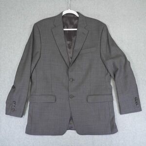 Ralph Lauren Men's 42R Wool Blazer Gray Green Label 2 Button Notch Lapel Vented